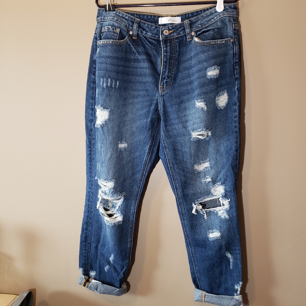 Kancan Distressed Boyfriend Jeans - Picture 6 of 11